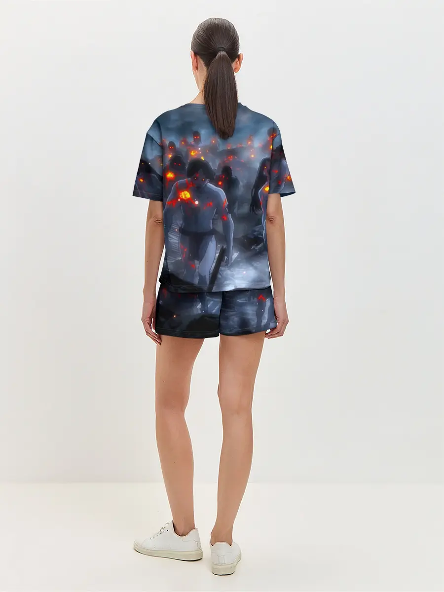 Женская пижама с шортами / Зомби Sabaton