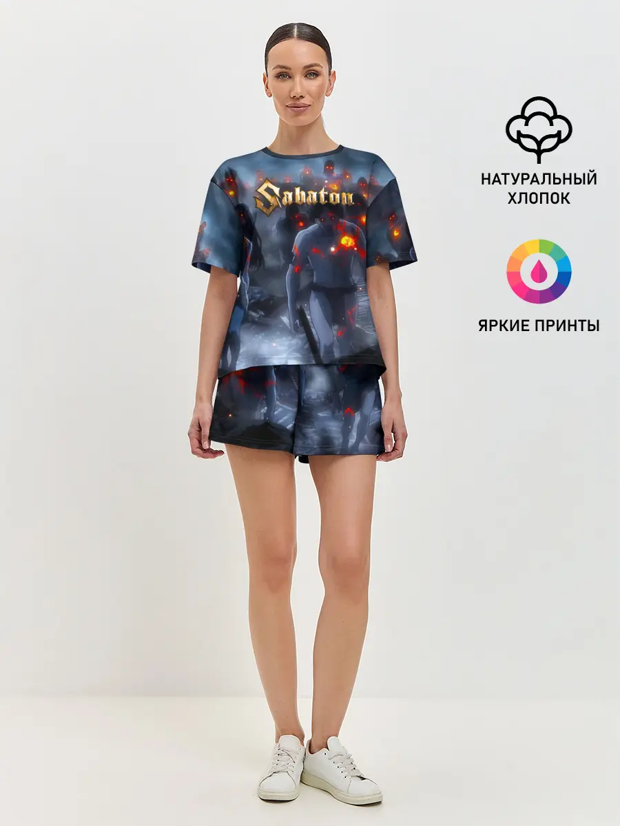 Женская пижама с шортами / Зомби Sabaton