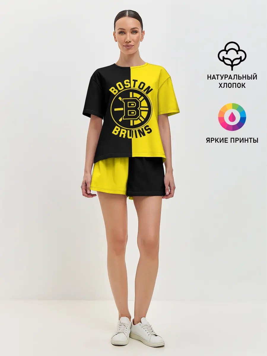 Женская пижама с шортами / Boston Bruins, Бостон Брюинз