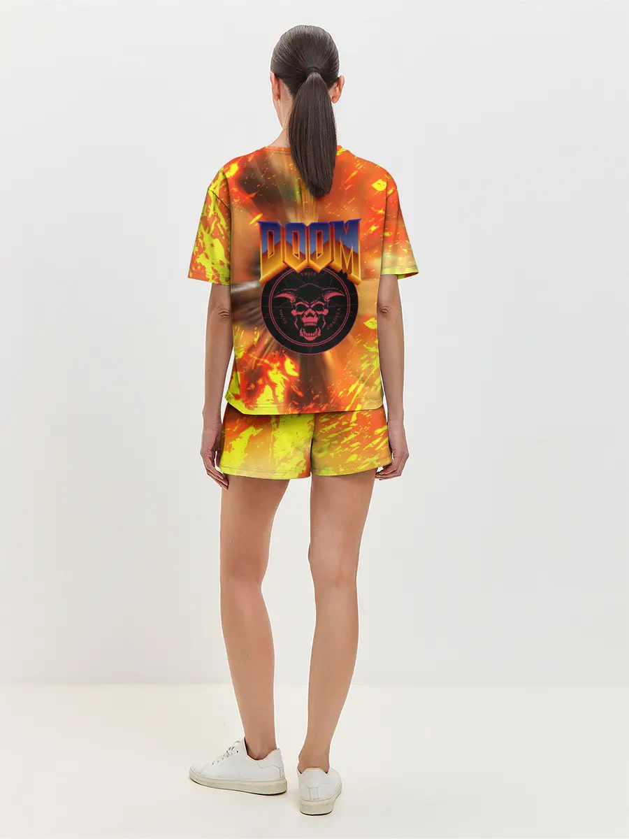 Женская пижама с шортами / Doom ART