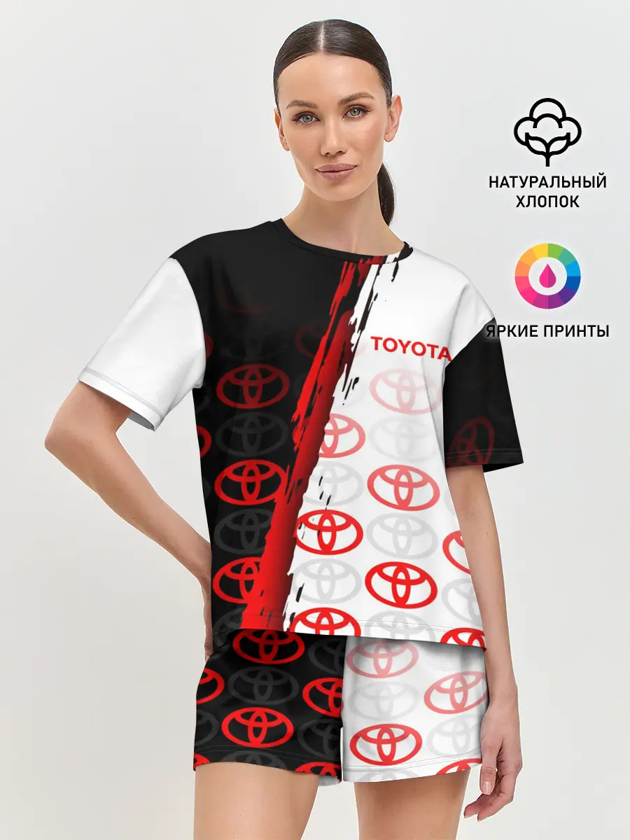 Женская пижама с шортами / TOYOTA SPORT / GRUNGE / ГРАНЖ