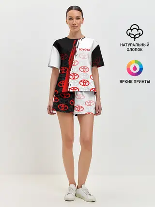 Женская пижама с шортами / TOYOTA SPORT / GRUNGE / ГРАНЖ
