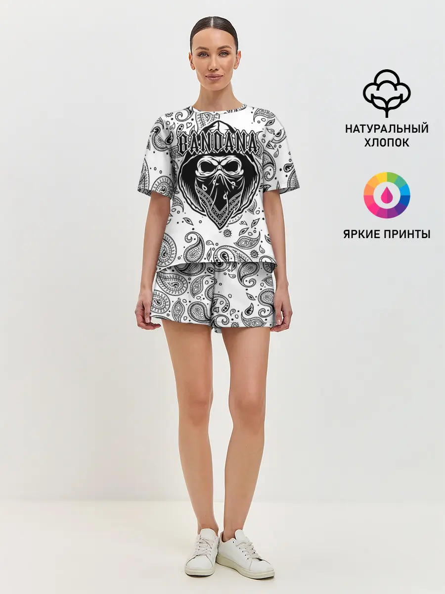 Женская пижама с шортами / BANDANA