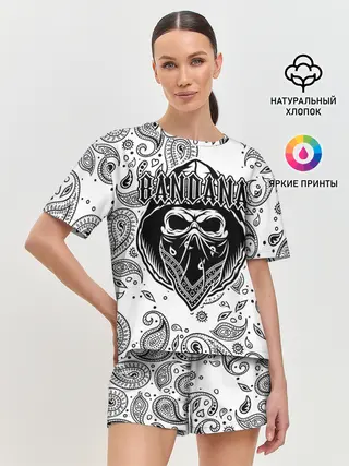 Женская пижама с шортами / BANDANA