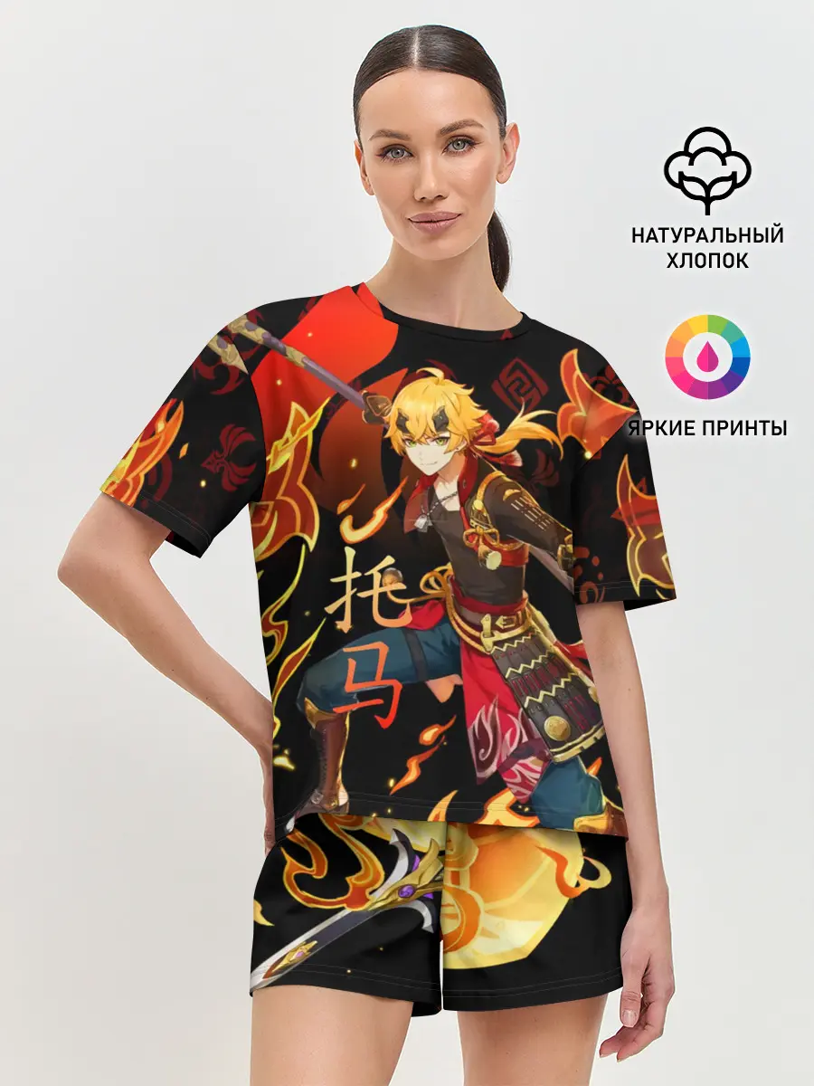 Женская пижама с шортами / Геншин импакт: Тома