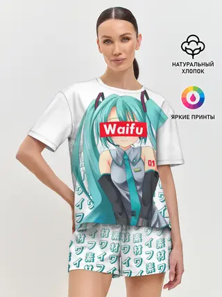 Женская пижама с шортами / Waifu - Hatsune Miku