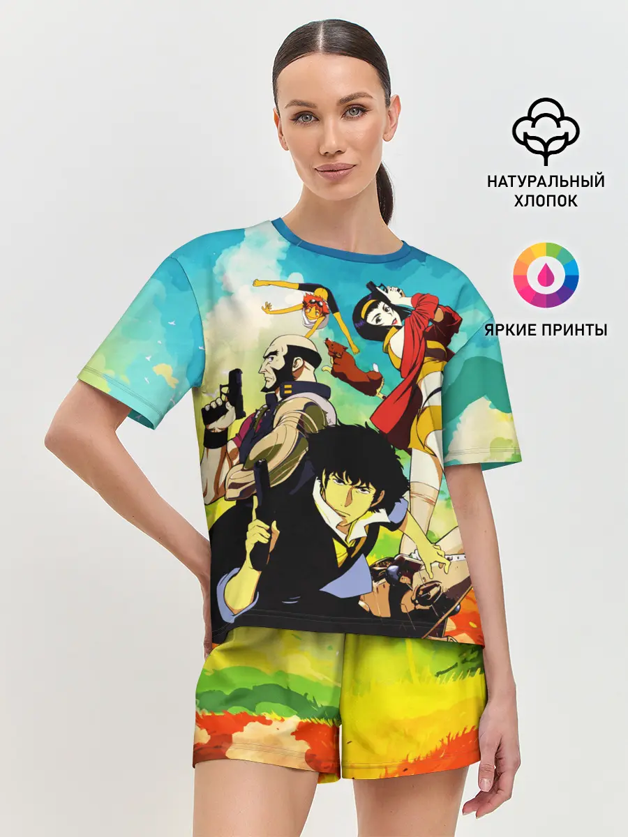 Женская пижама с шортами / Cowboy Bebop All