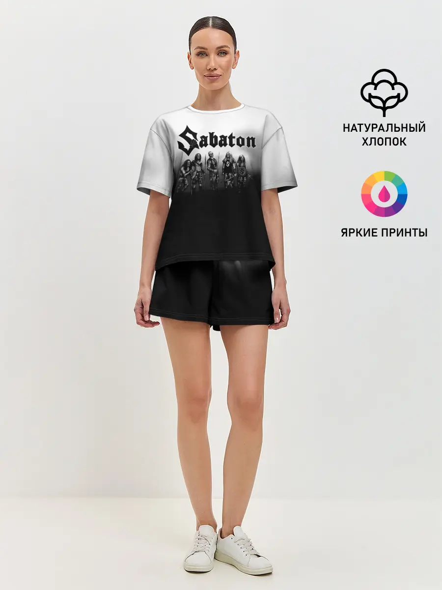 Женская пижама с шортами / Участники группы Sabaton