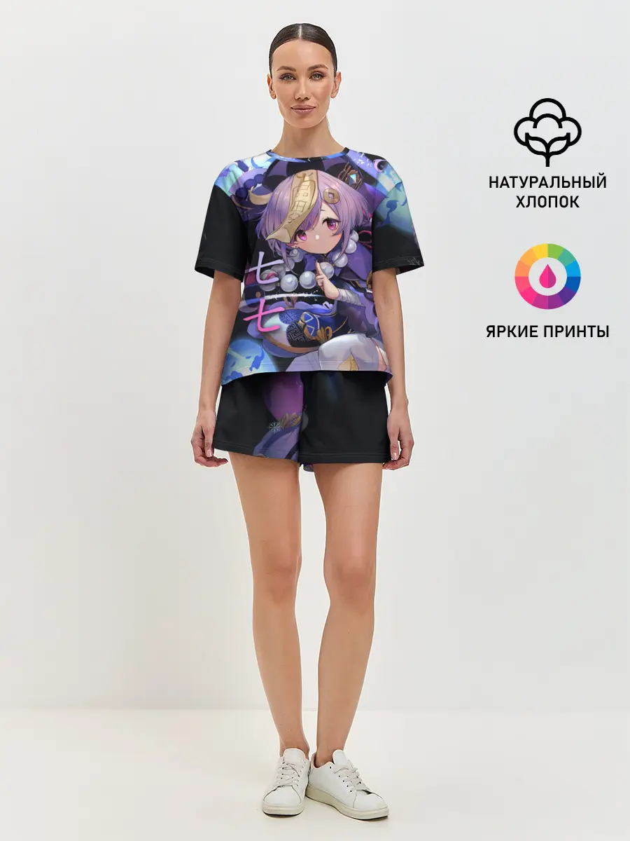 Женская пижама с шортами / Genshin Impact: Qiqi