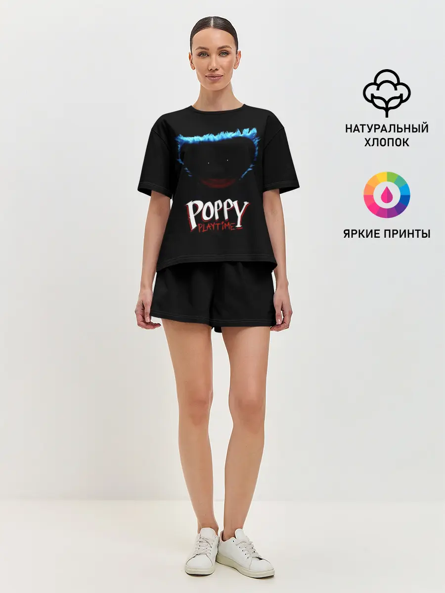 Женская пижама с шортами / Poppy Playtime | Huggy Wuggy