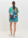Женская пижама с шортами / Краской по ткани