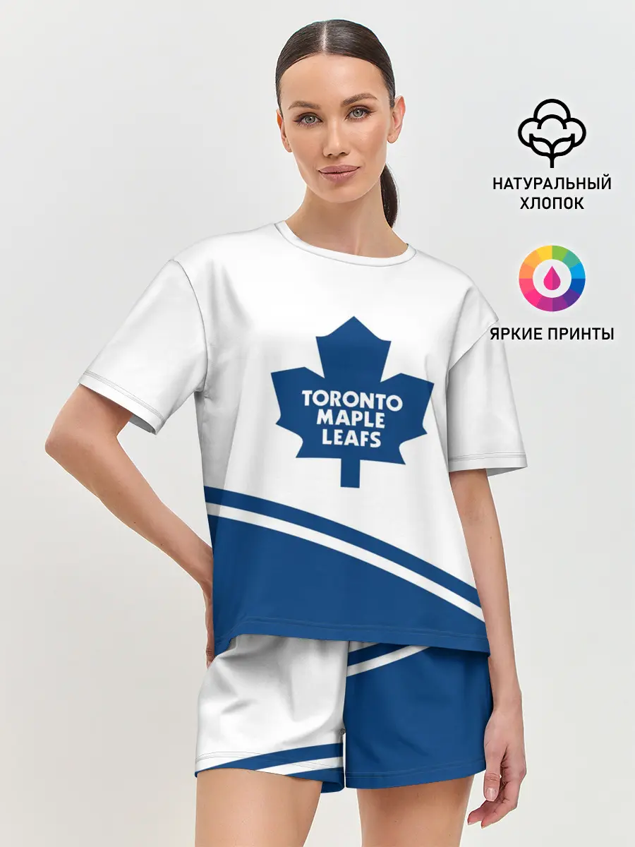 Женская пижама с шортами / Toronto Maple Leafs | Торонто Мейпл Лифс