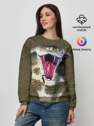 Женский свитшот / Кобра