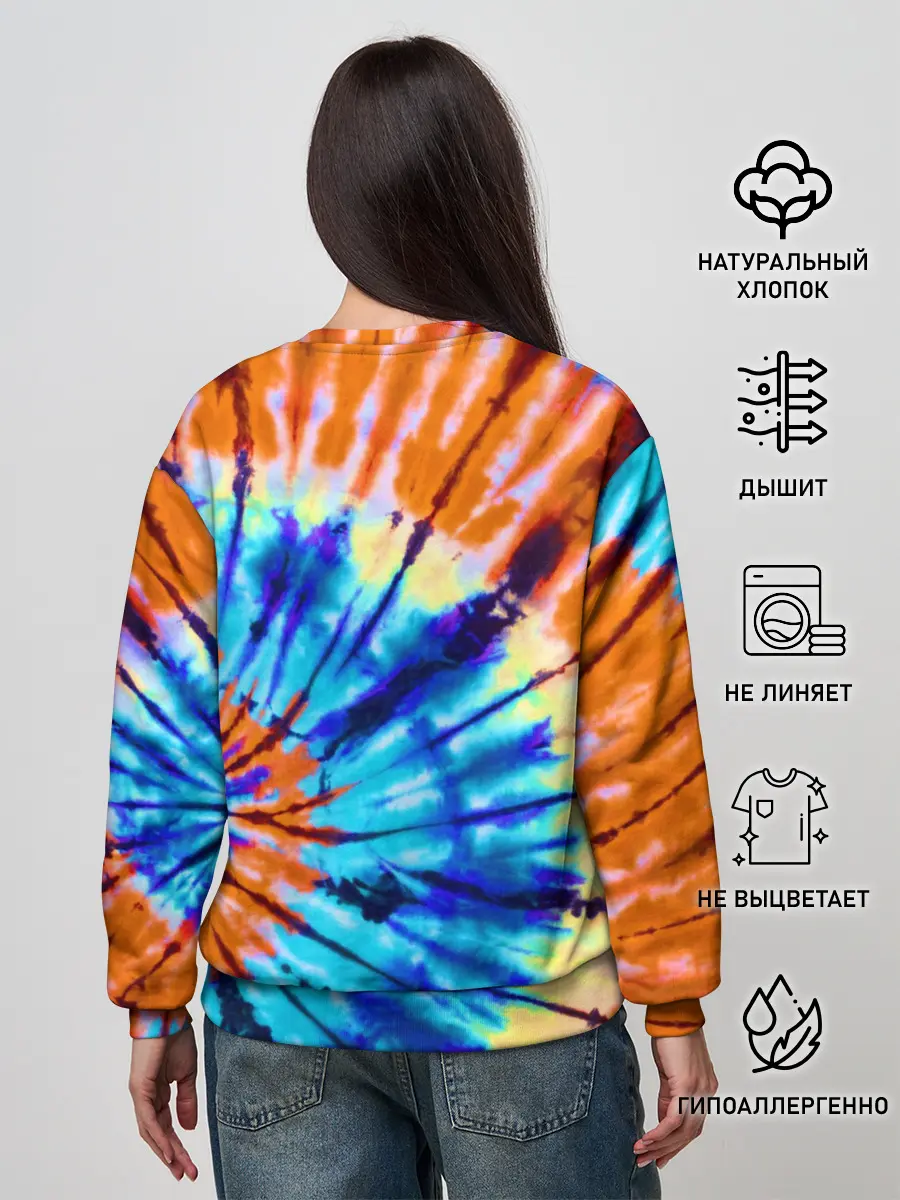 Женский свитшот / Tie dye