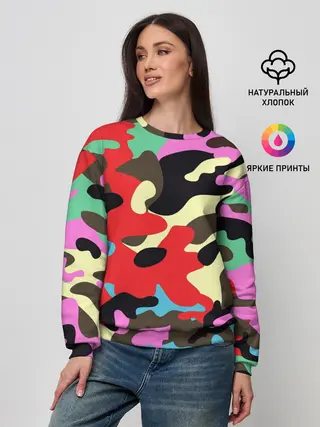 Женский свитшот / Камуфляж