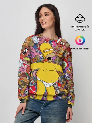 Женский свитшот / Гомер