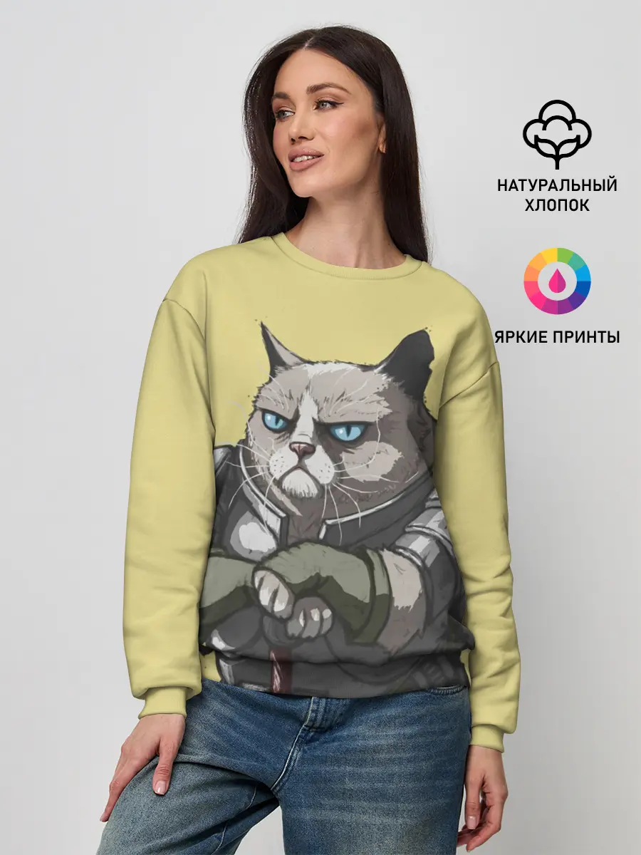 Женский свитшот / Кот