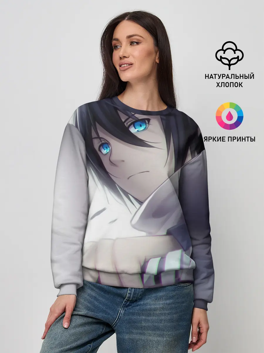 Женский свитшот / Ято с мечом. БЕЗДОМНЫЙ БОГ