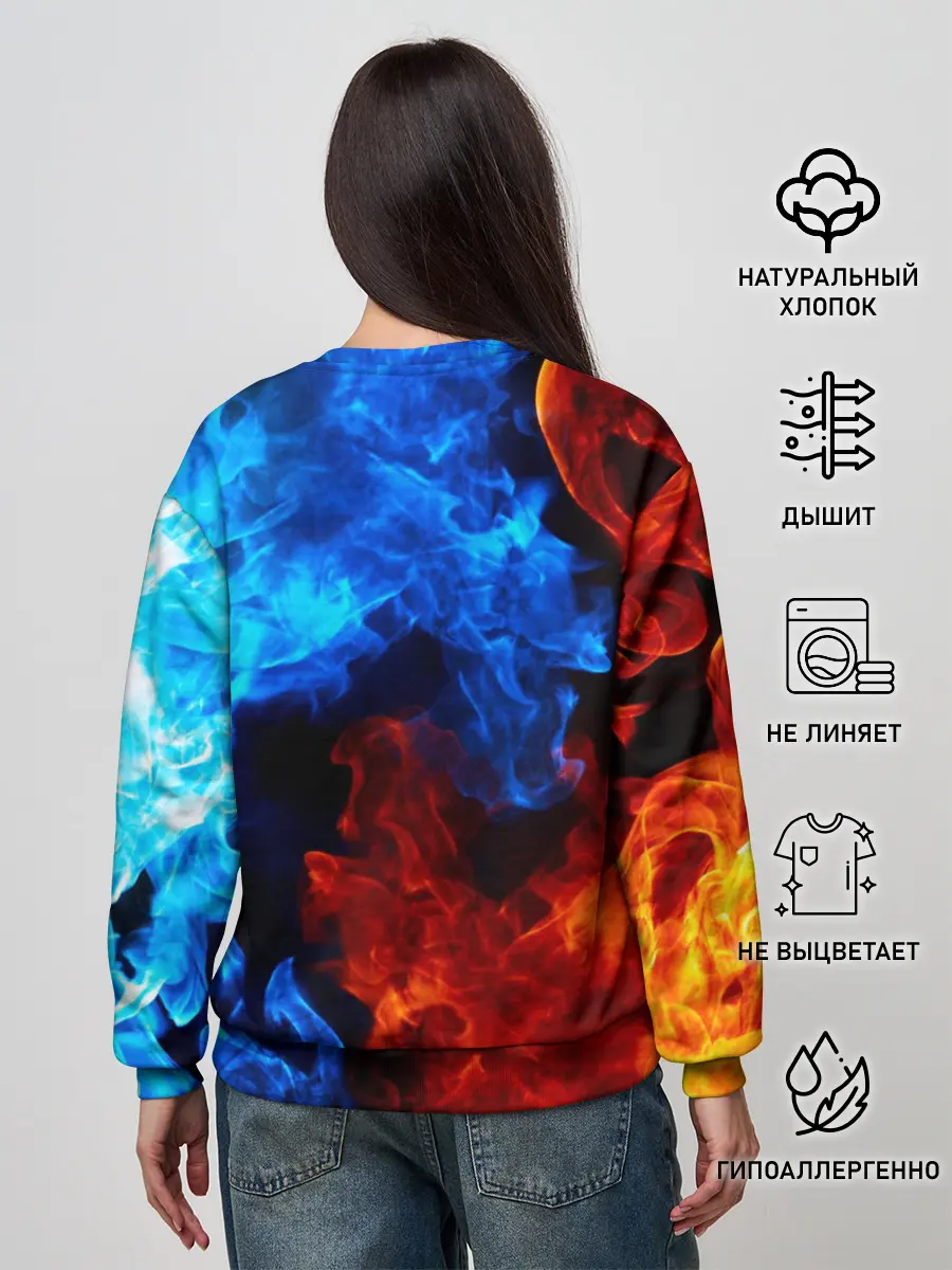 Женский свитшот / Битва огней
