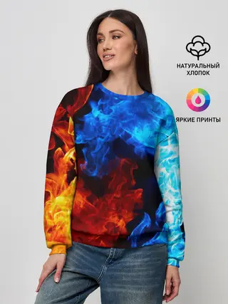 Женский свитшот / Битва огней