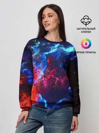 Женский свитшот / Космос
