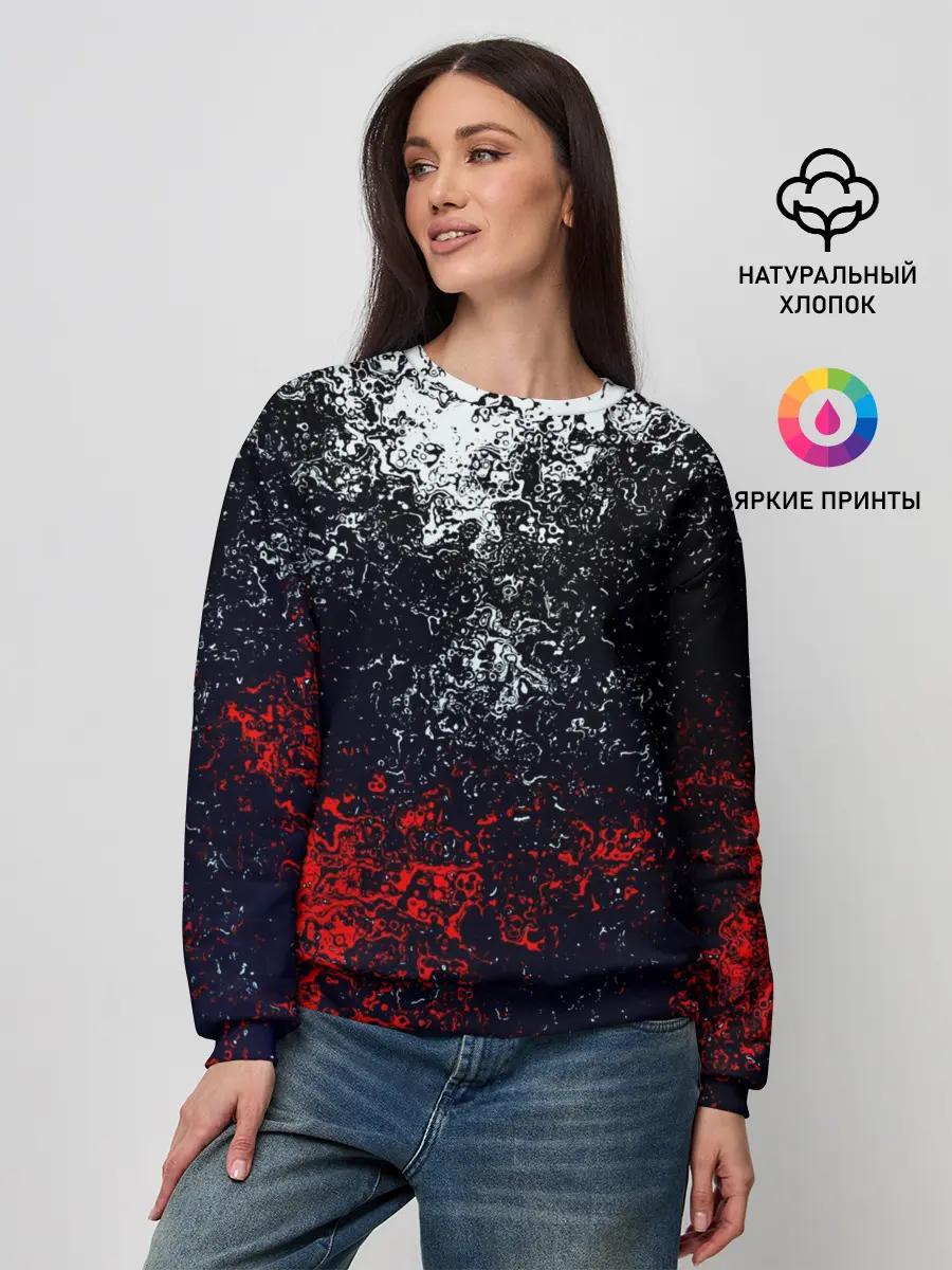 Женский свитшот / Брызги красок