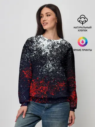 Женский свитшот / Брызги красок