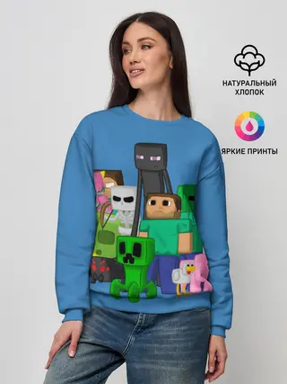Женский свитшот / Майнкрафт