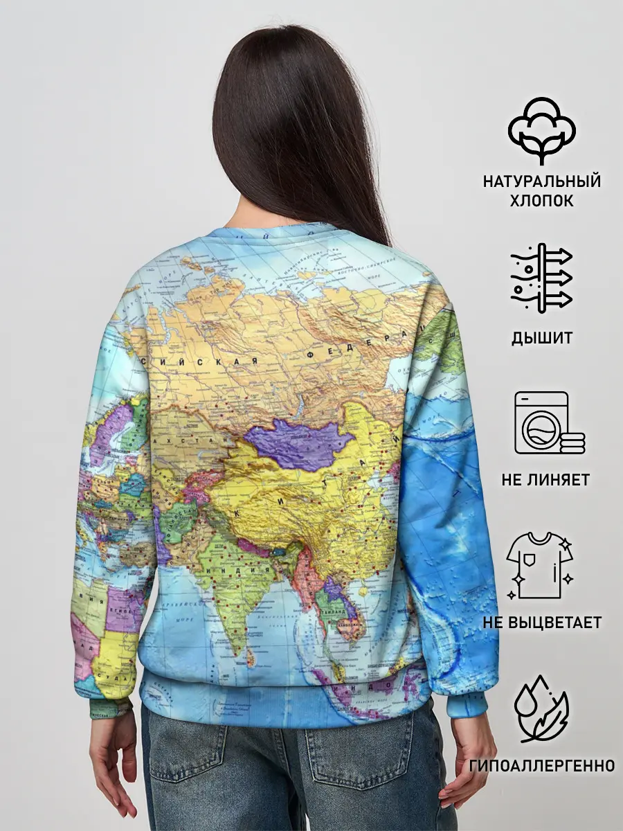 Женский свитшот / Карта 10