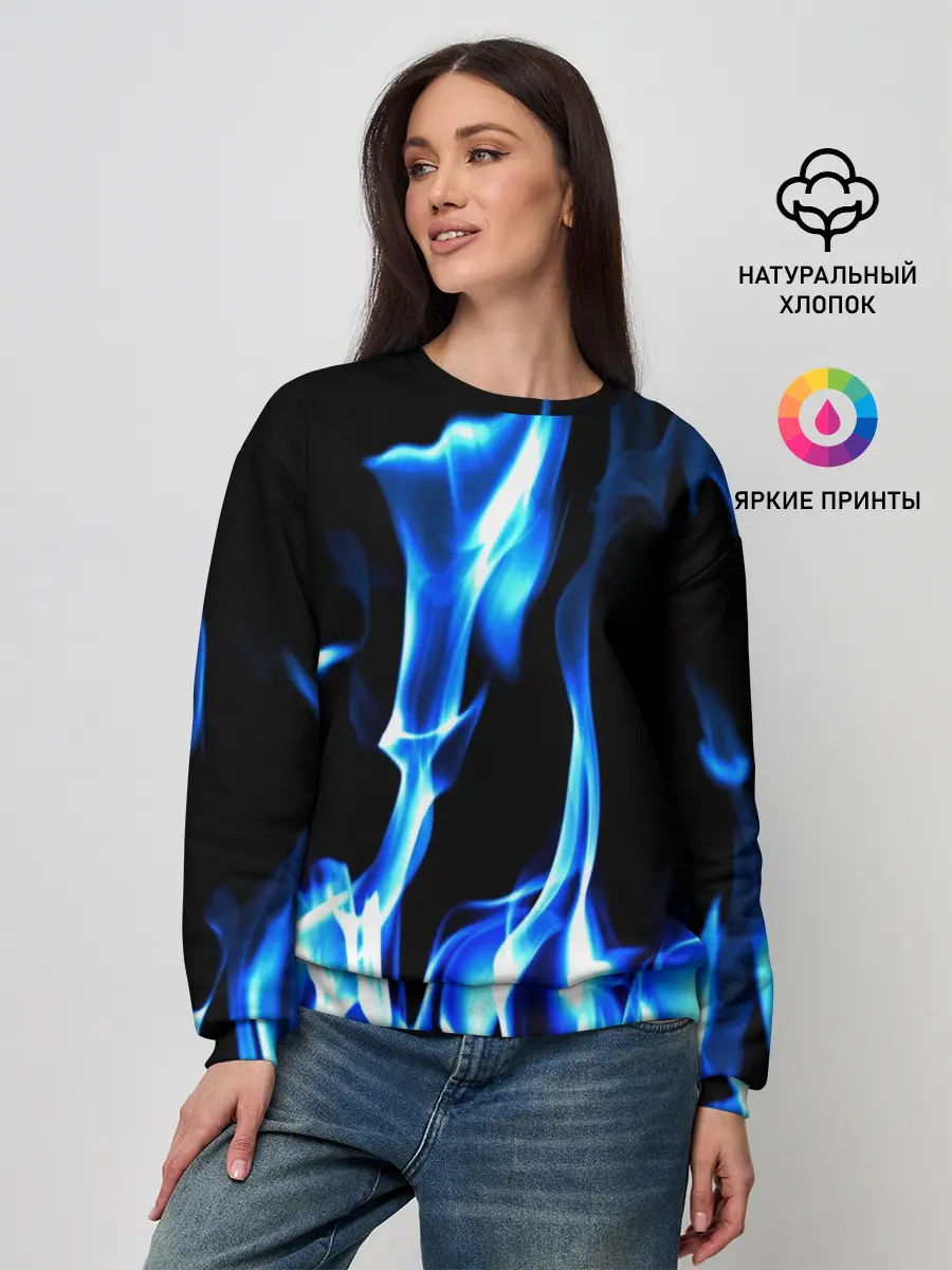 Женский свитшот / Огонь
