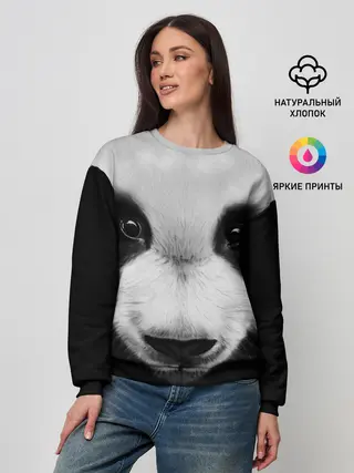 Женский свитшот / Морда панды