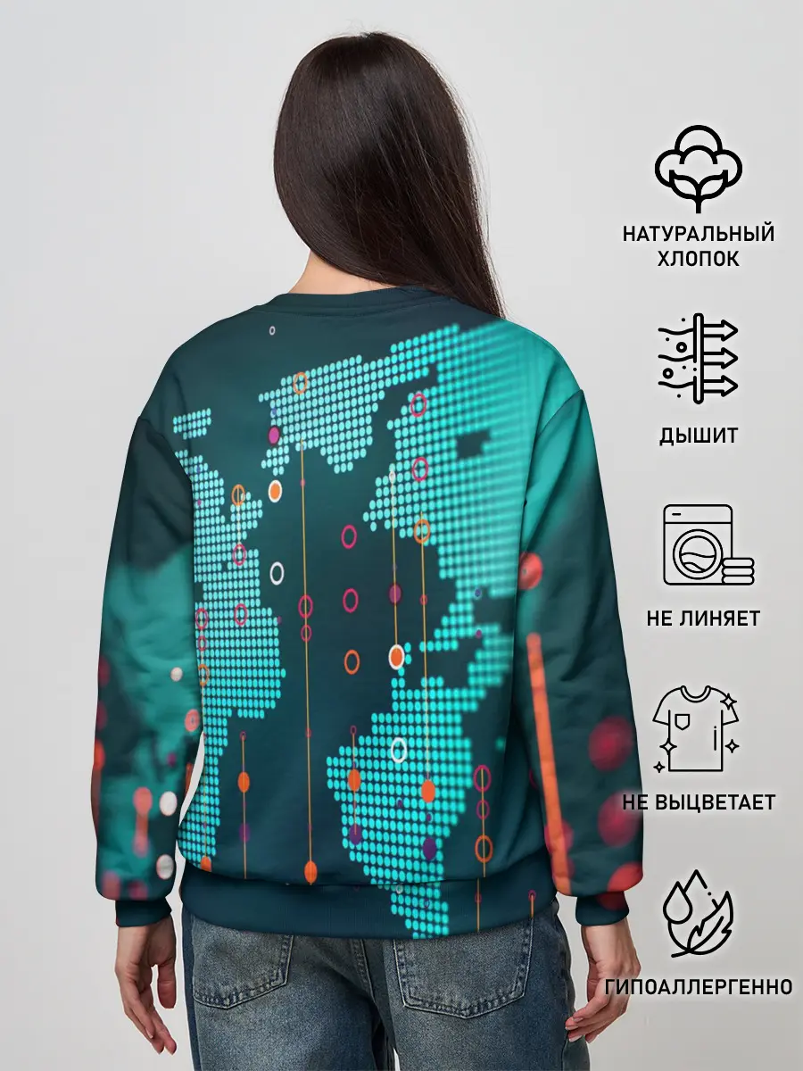 Женский свитшот / Watch Dogs 2 NETWORK HACK