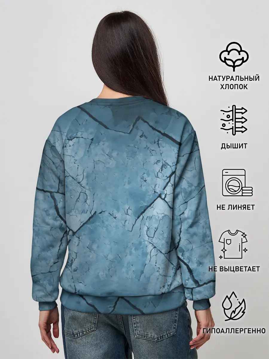 Женский свитшот / Metallica, freeze em all