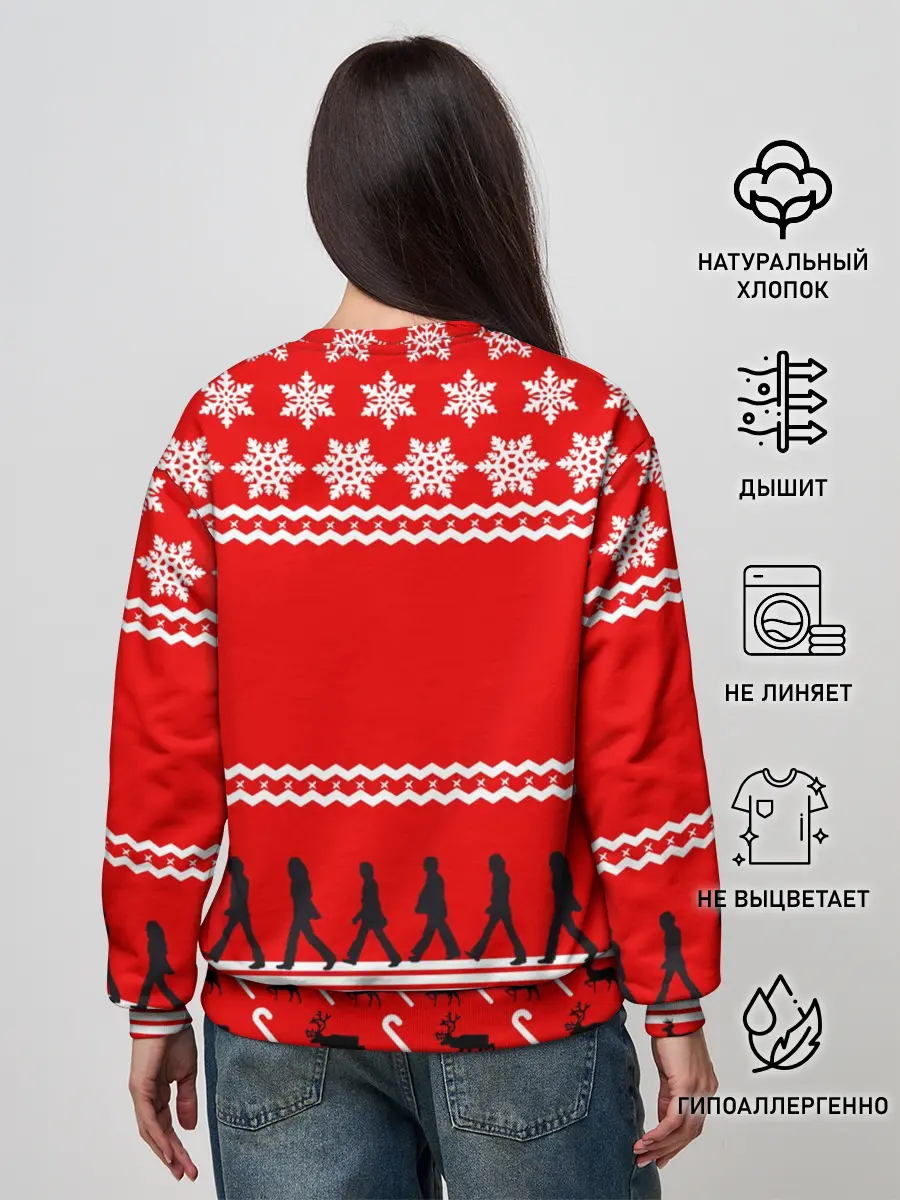 Женский свитшот / Праздничный The Beatles