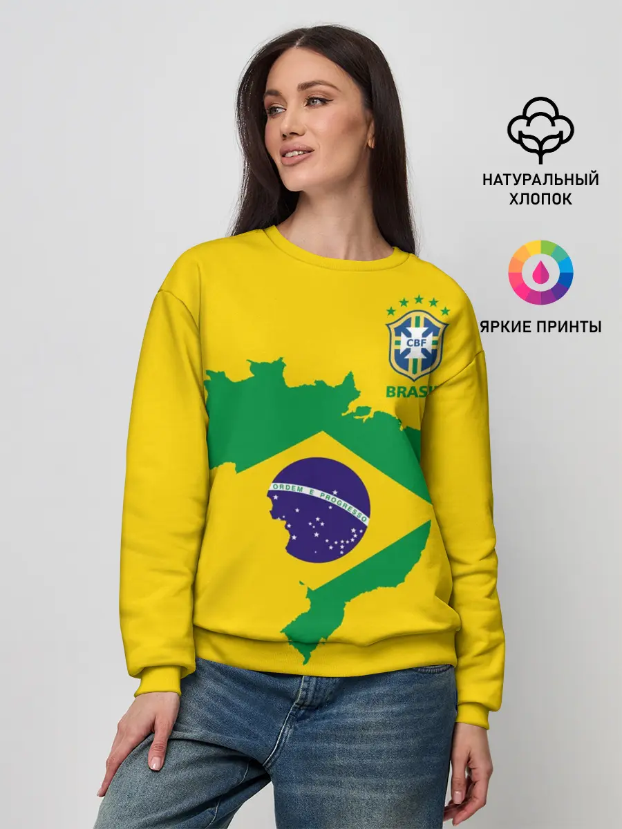 Женский свитшот / Бразилия, форма