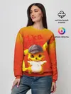 Женский свитшот / Пика - пика оранжевый