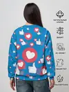 Женский свитшот / Лайки и сердечки