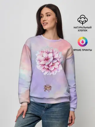 Женский свитшот / Нежный Воздушный Шар
