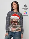 Женский свитшот / Лебовски Санта
