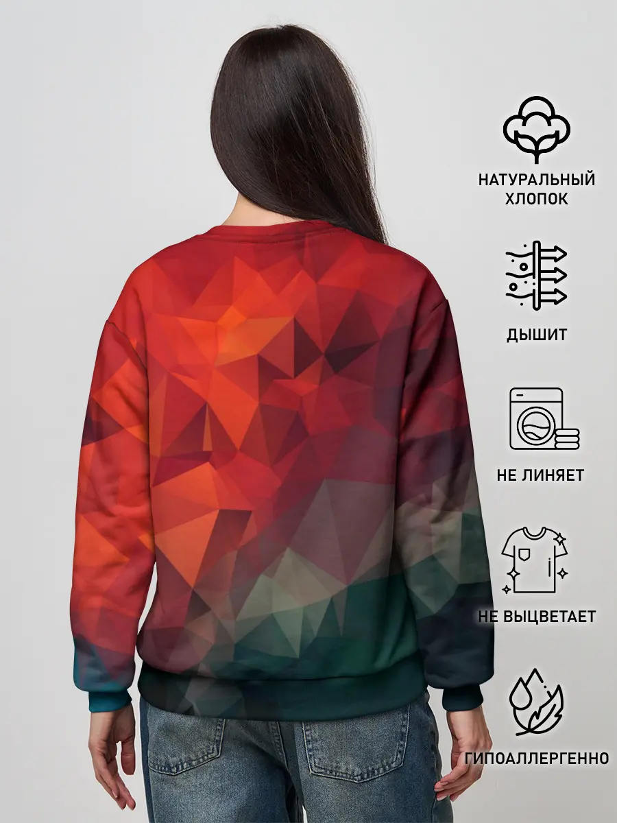 Женский свитшот / Краски Абстракт