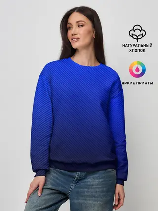 Женский свитшот / CARBON BLUE | СИНИЙ КАРБОН