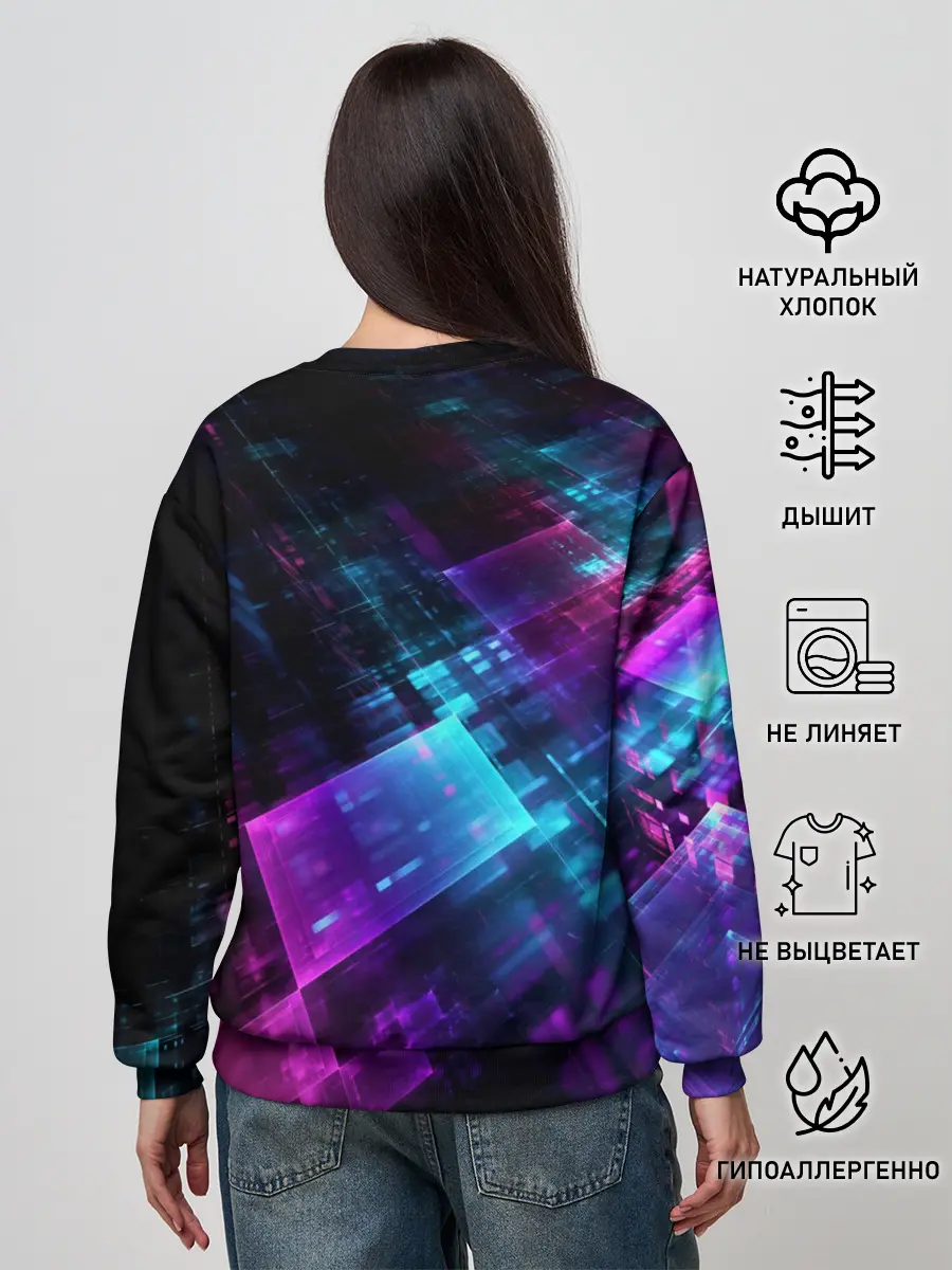 Женский свитшот / Pubg neon style 2019