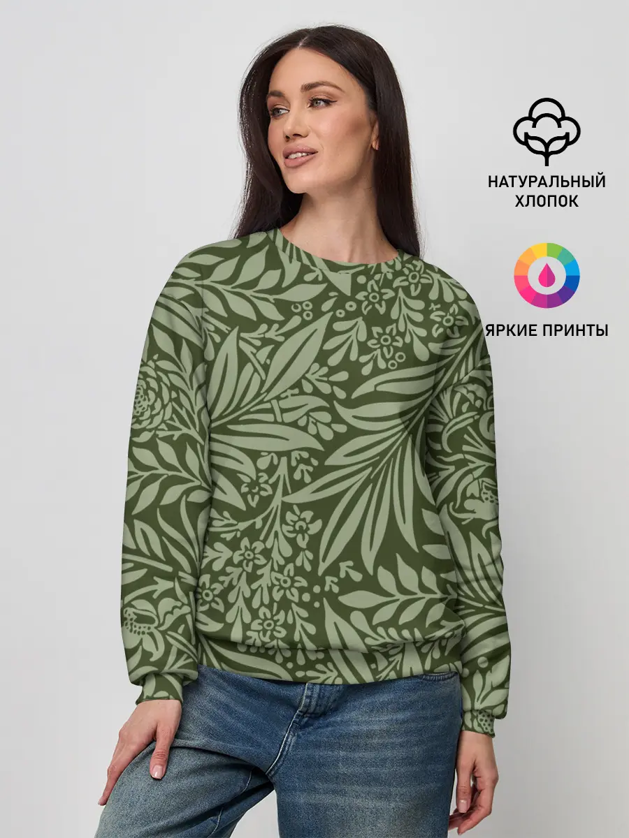 Женский свитшот / Flowers Green