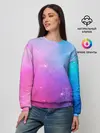 Женский свитшот / Абстракция Блеск Градиент