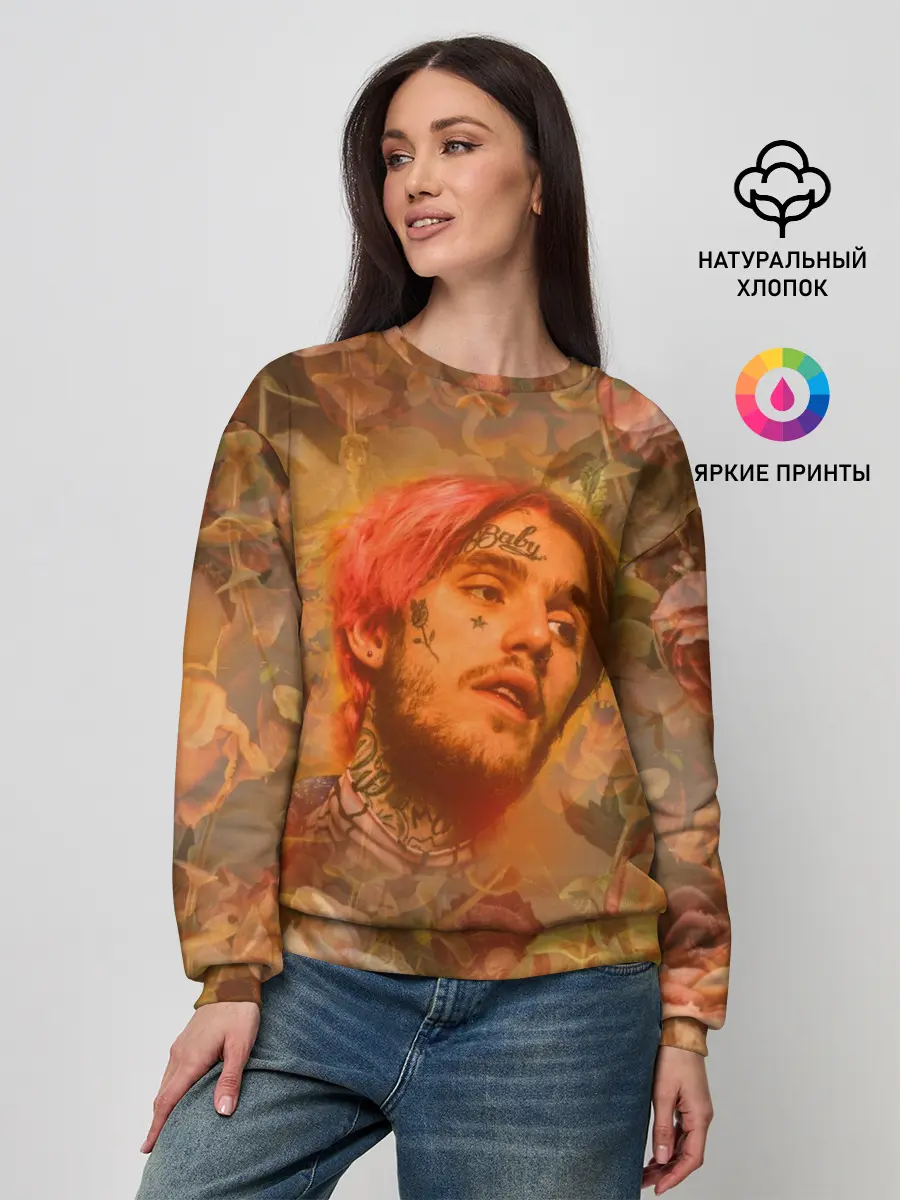 Женский свитшот / Lil Peep rose