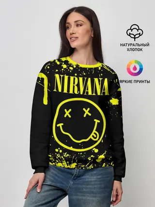 Женский свитшот / Nirvana