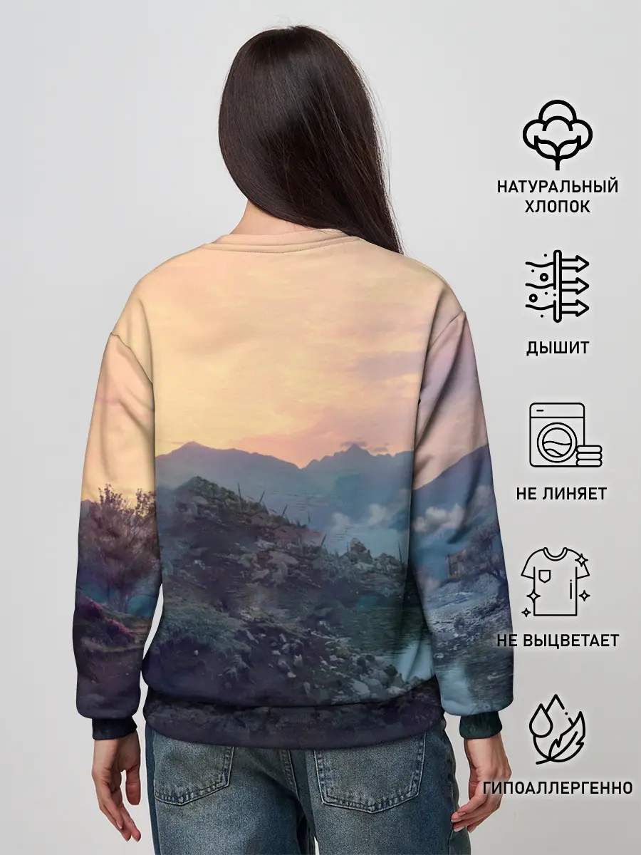 Женский свитшот / Танки