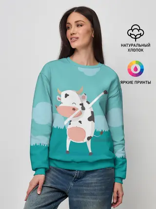 Женский свитшот / DAB Корова