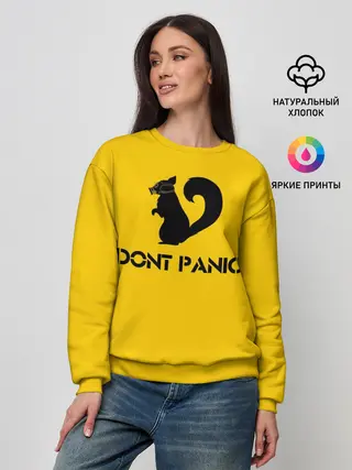 Женский свитшот / Dont Panic.