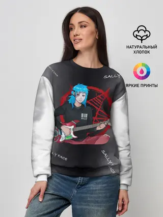 Женский свитшот / Sally Face with a Guitar